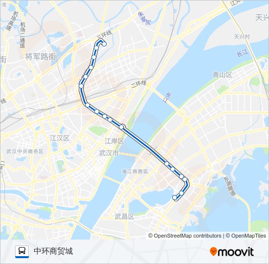 公交627路的线路图