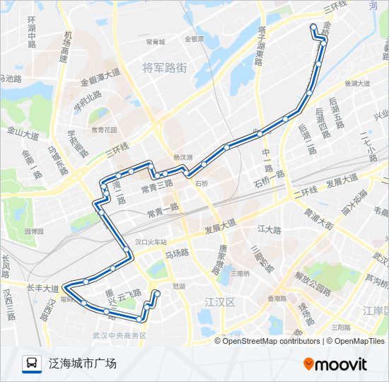 公交628路的线路图