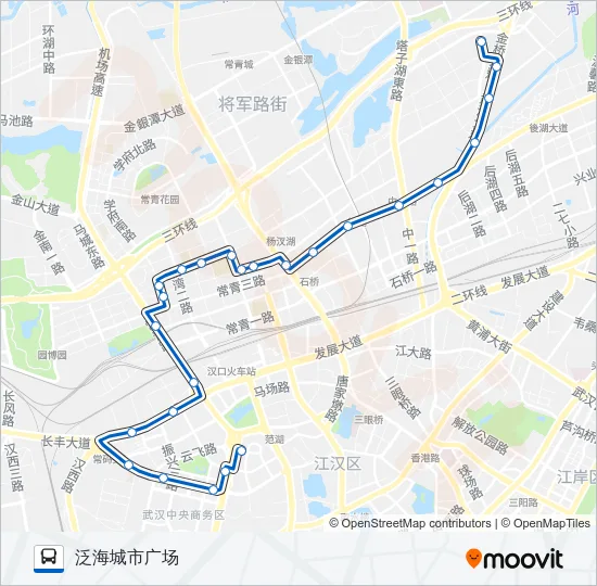 公交628路的线路图