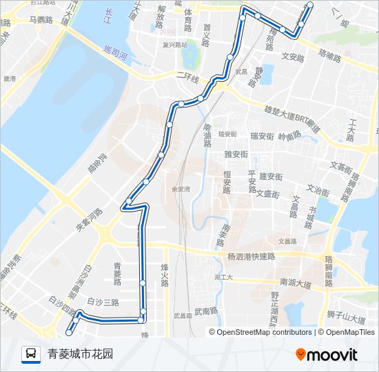 公交636路的线路图