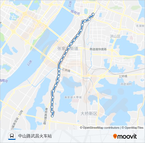 公交638路的线路图