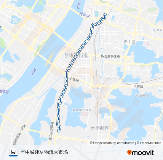 公交638路的线路图
