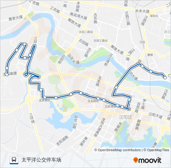 公交649路的线路图