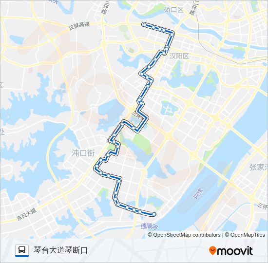公交654路的线路图