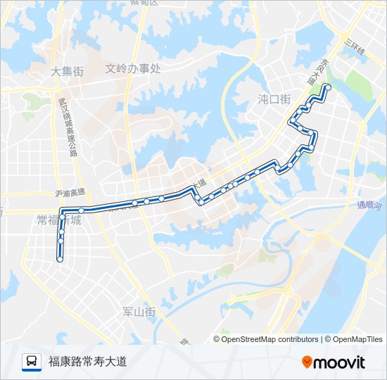 公交656路的线路图