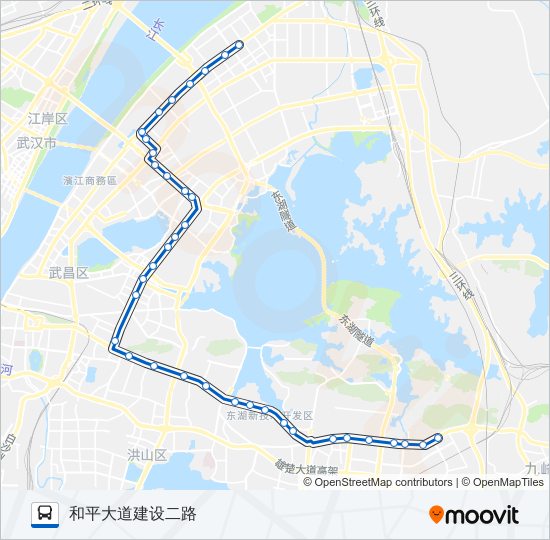 公交702路的线路图