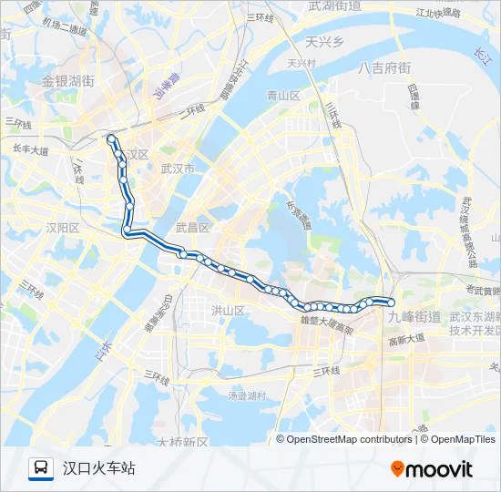 公交703路的线路图