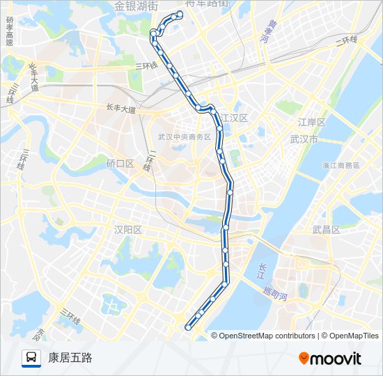 公交704路的线路图