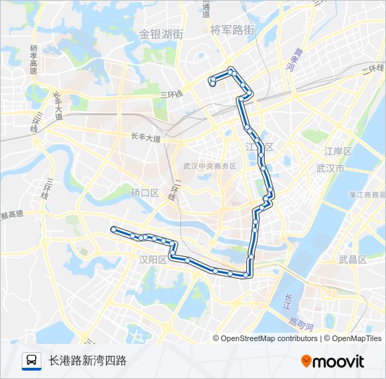 公交705路的线路图