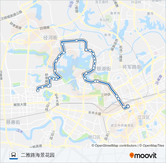 公交713路的线路图