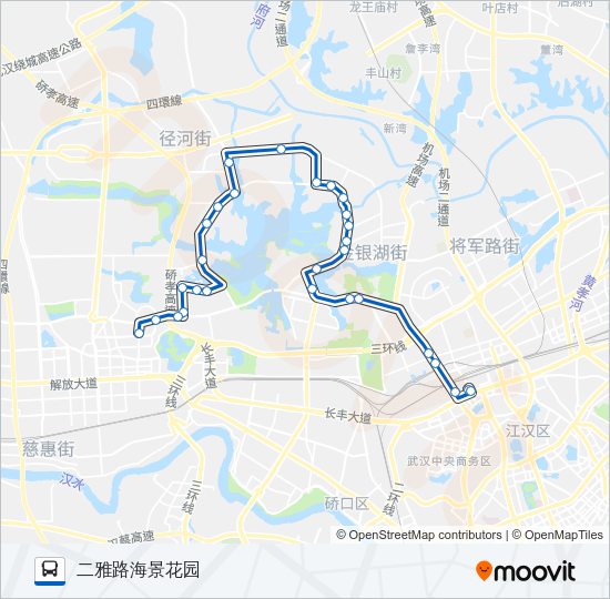 公交713路的线路图