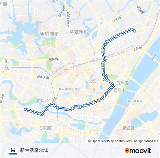 公交716路的线路图