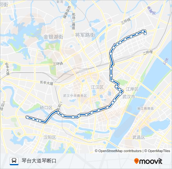 公交716路的线路图