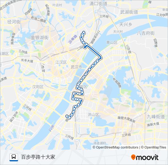 公交717路的线路图