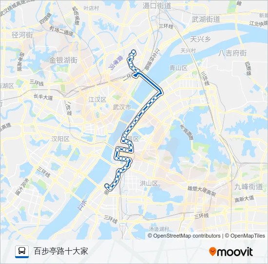 公交717路的线路图