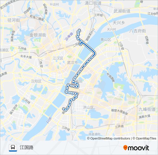 公交717路的线路图