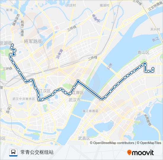 公交719路的线路图