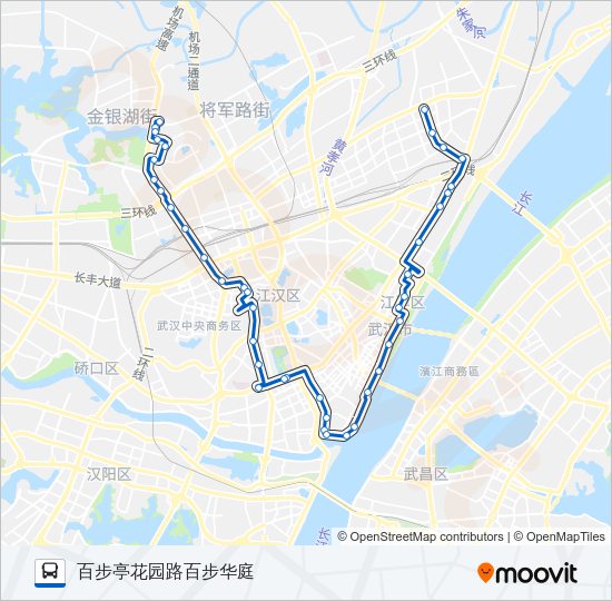 公交721路的线路图