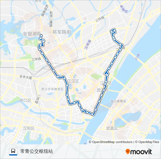 公交721路的线路图