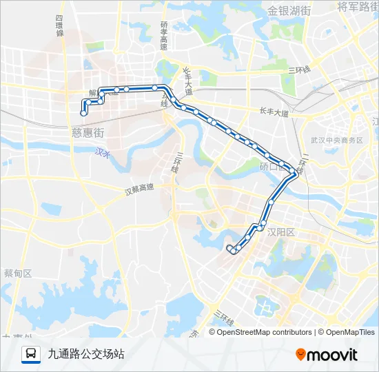 722路 Bus Line Map
