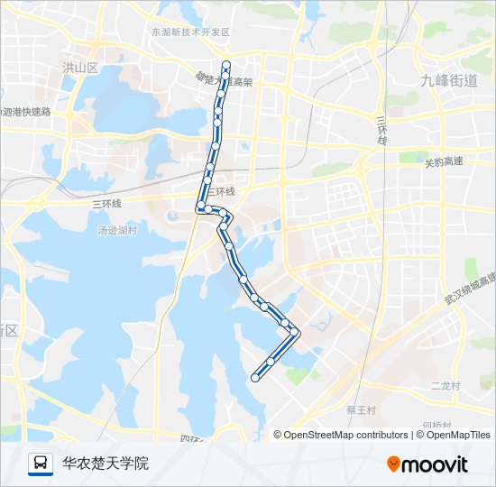 公交732路的线路图