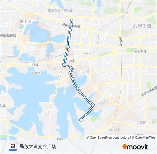 公交732路的线路图