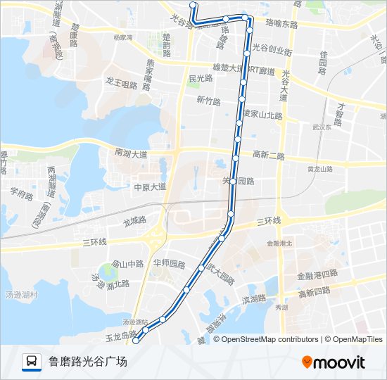 公交733路的线路图