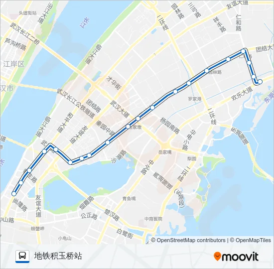 734路 Bus Line Map
