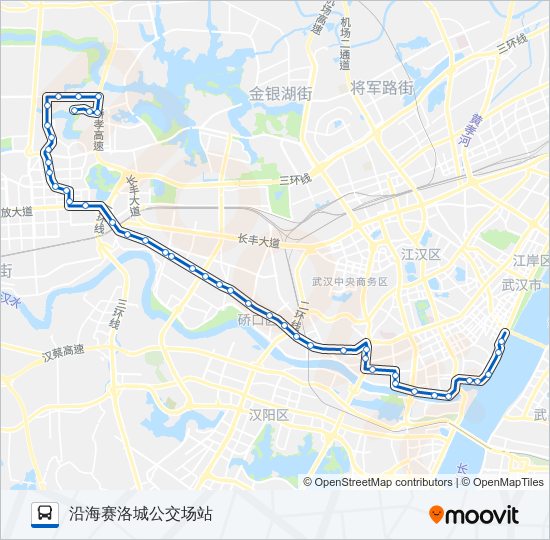 公交737路的线路图