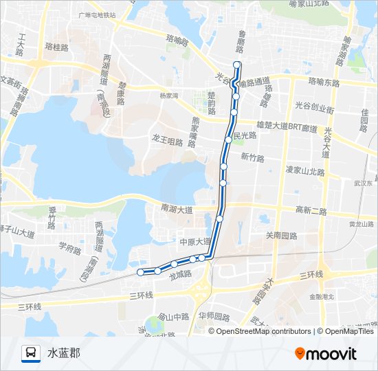 公交739路的线路图