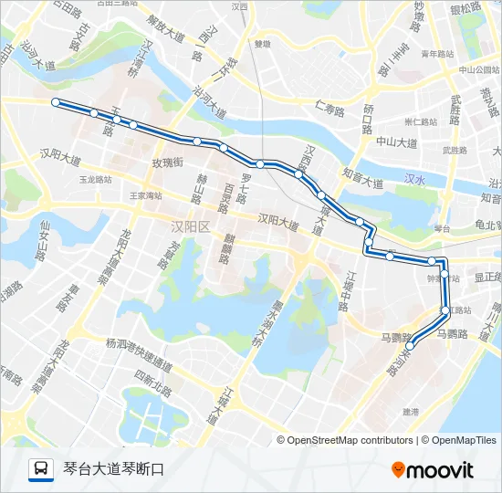 740路 Bus Line Map