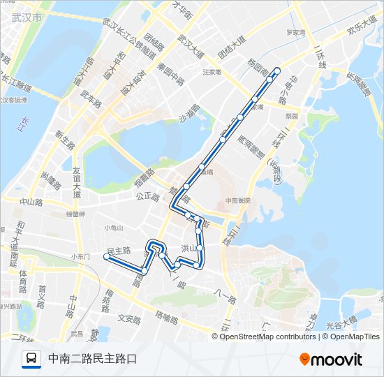 公交752路的线路图