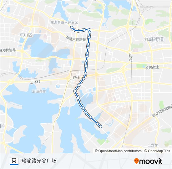 公交755路的线路图
