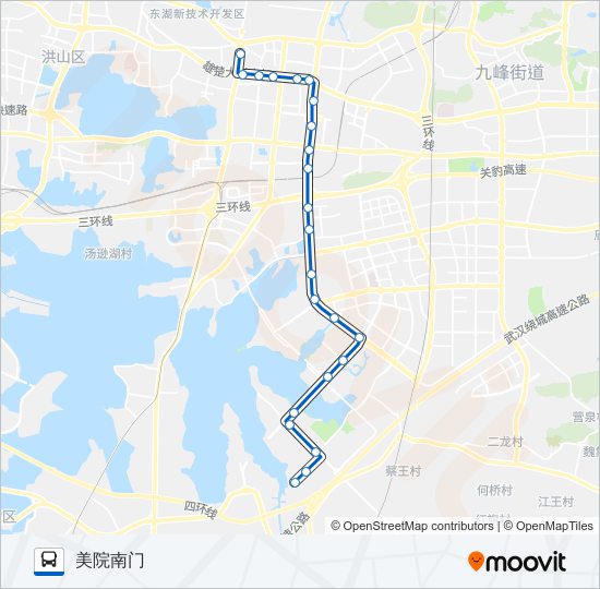 公交758路的线路图