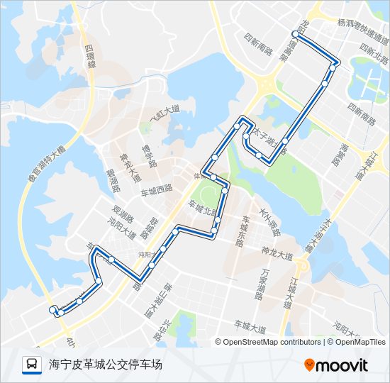 公交769路的线路图