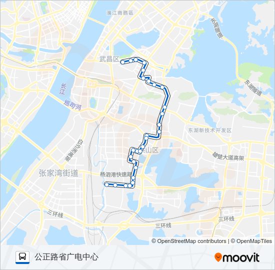 公交817路的线路图