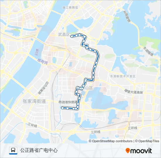 公交817路的线路图