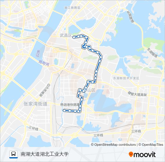 公交817路的线路图