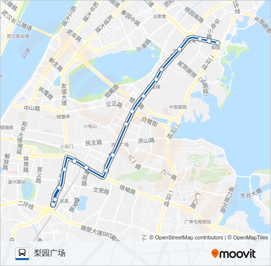 8路电车 bus Line Map