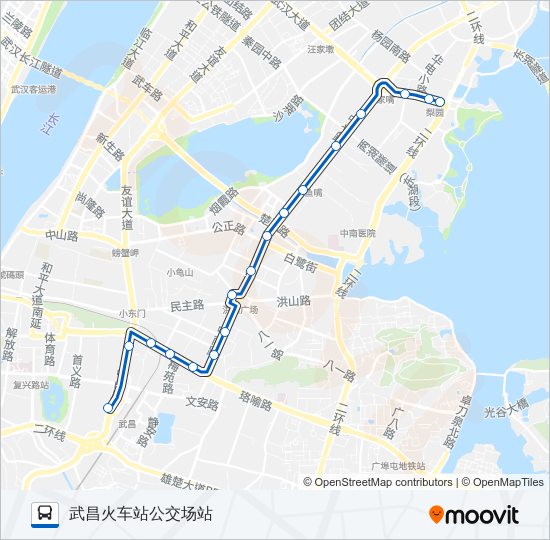 8路电车 bus Line Map