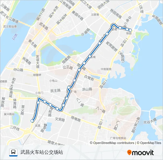 8路电车 Bus Line Map