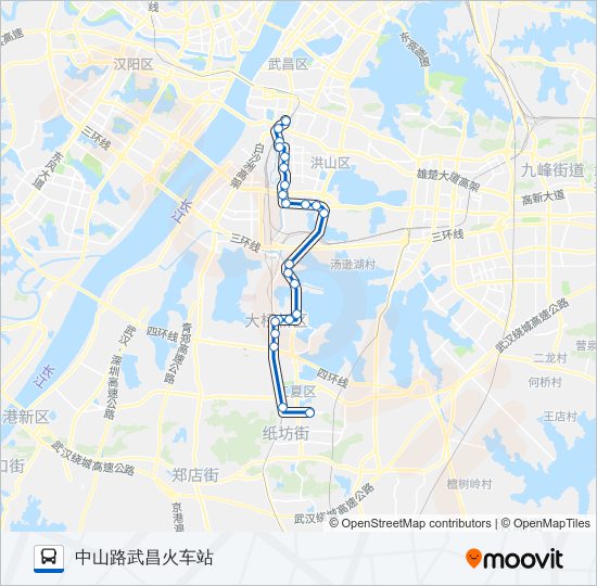 公交901路的线路图