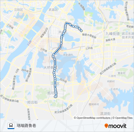 公交905路的线路图
