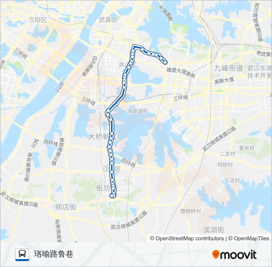 公交905路的线路图