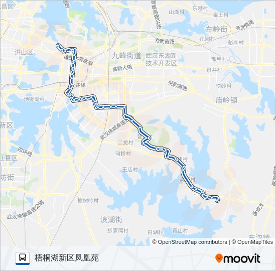 公交909路的线路图