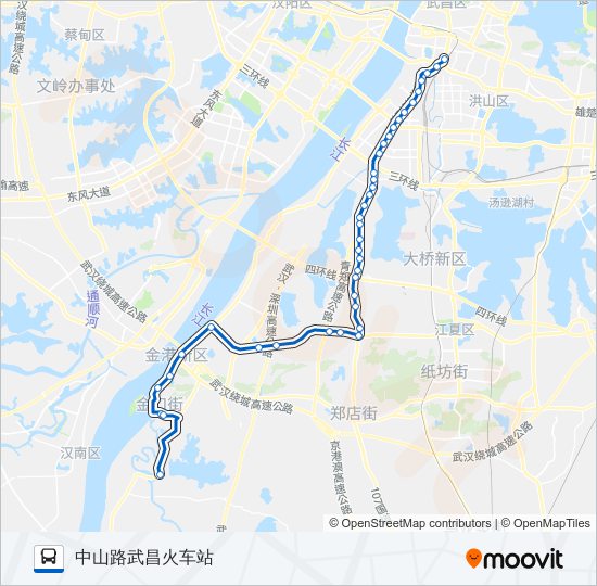 公交910路的线路图