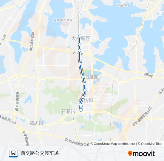 公交917路的线路图