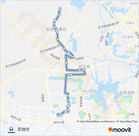 公交H87路的线路图