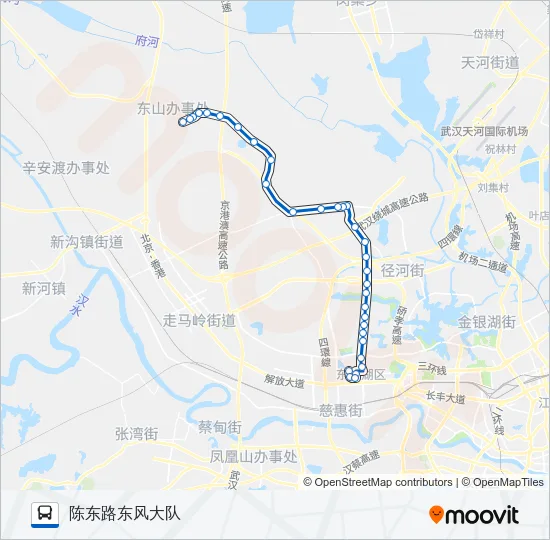 公交H90路的线路图