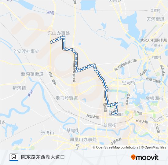 公交H91路的线路图